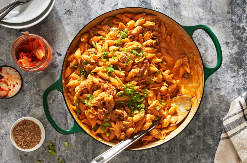 One-Pot Creamy Kimchi Shells Recipe