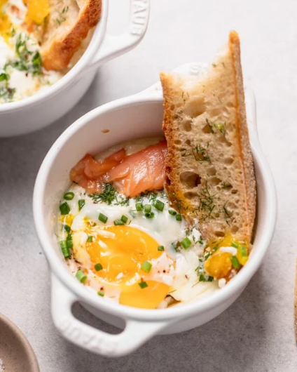 Creamy Baked Eggs