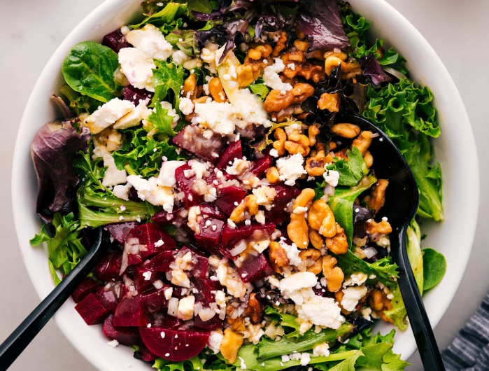 Roasted Beet and Goat Cheese Salad